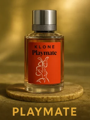 Playmate EDP | Oriental‑gourmand fragrance | Blends coffee, jasmine, and vanilla with patchouli and cedarwood | Unisex ⚤